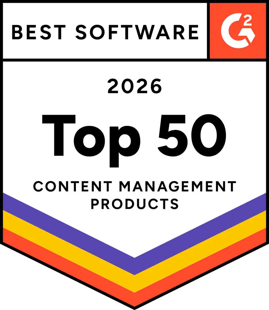 G2 Best Software 2026 — Top 50, Content Management Products