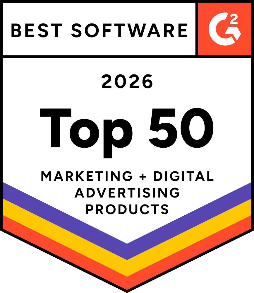 G2 Best Software 2026 — Top 50, Marketing + Digital Advertising Products