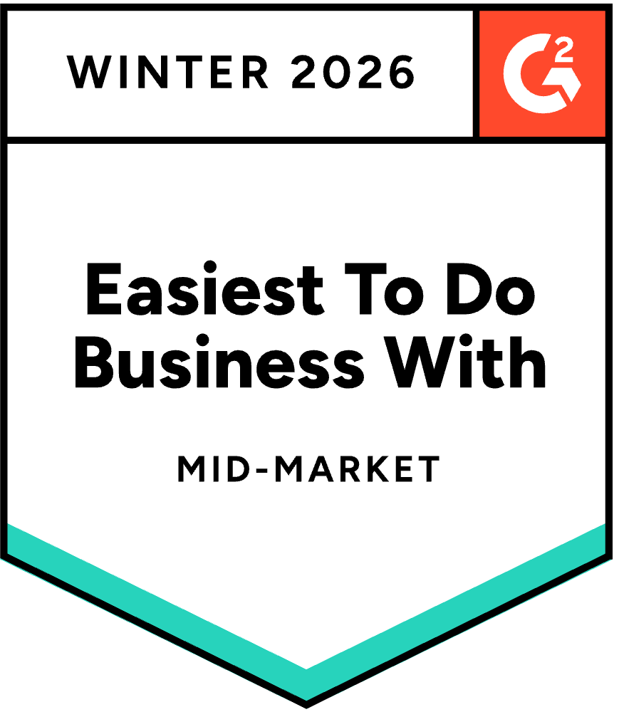 G2 Winter 2026 — Easiest To Do Business With, Mid-Market